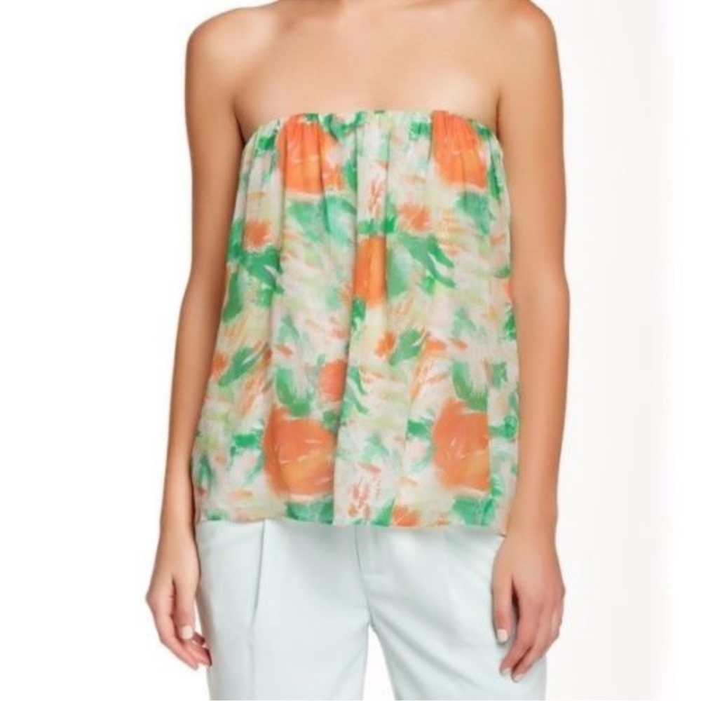Alice + Olivia silk 'Scarlett' strapless top